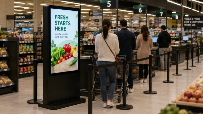 Checkout POP Digital Signage