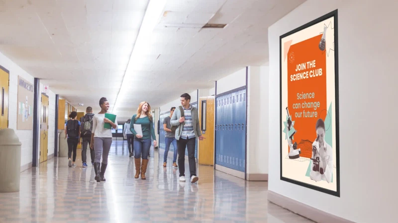 Digital Signage Content for Schools