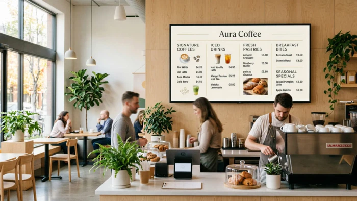 Digital Signage For Cafés