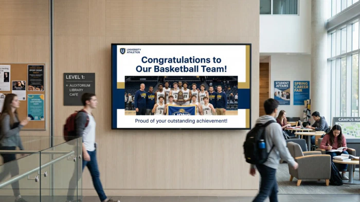Digital Signage For University
