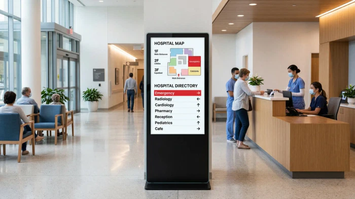 Digital Signage Wayfinding for Hospitals