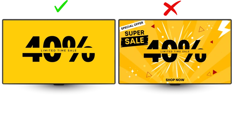 Don't Overload Digital Signage