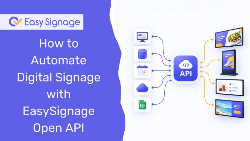 How to Automate Digital Signage with EasySignage Open API