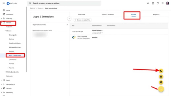 Kiosk App Management