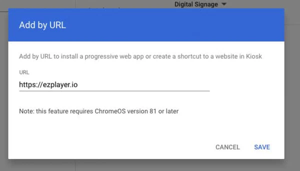 Kiosk App Management Console