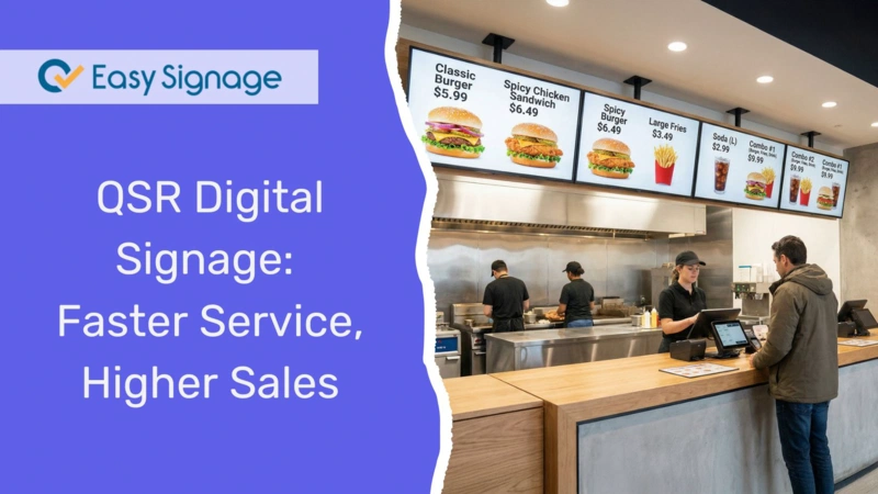 QSR Digital Signage: Faster Service, Higher Sales