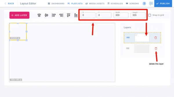 Setting Layer Size