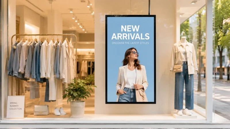 Window Digital Signage Display