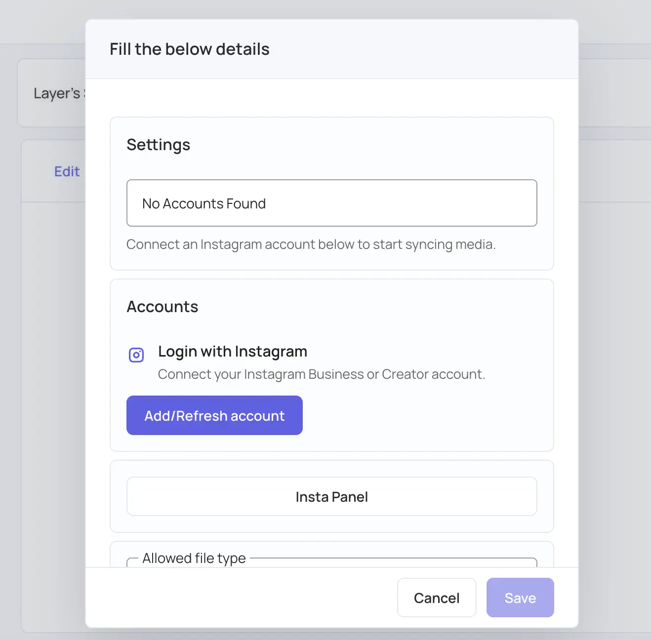 Add Instagram Account