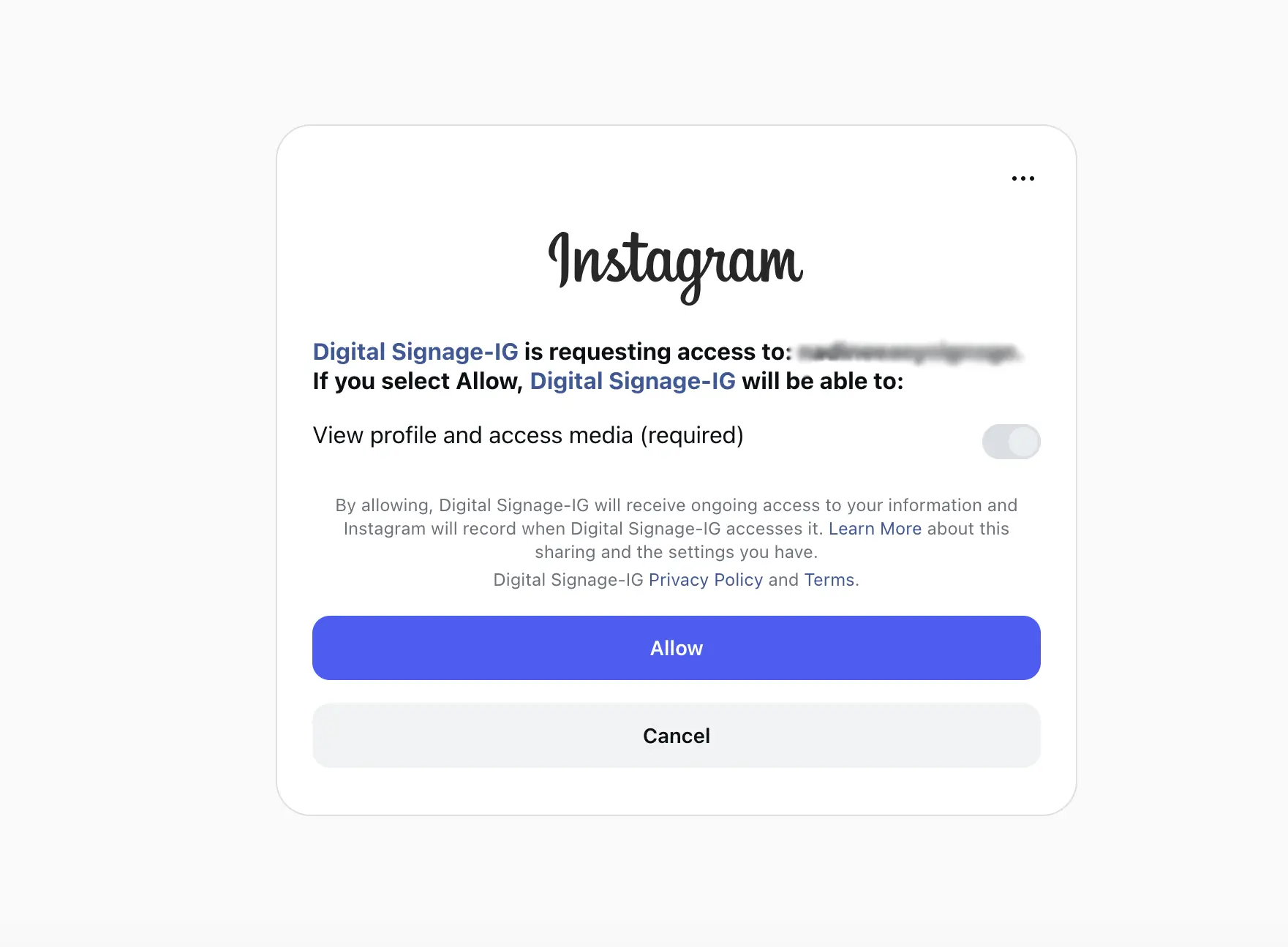 Instagram Access