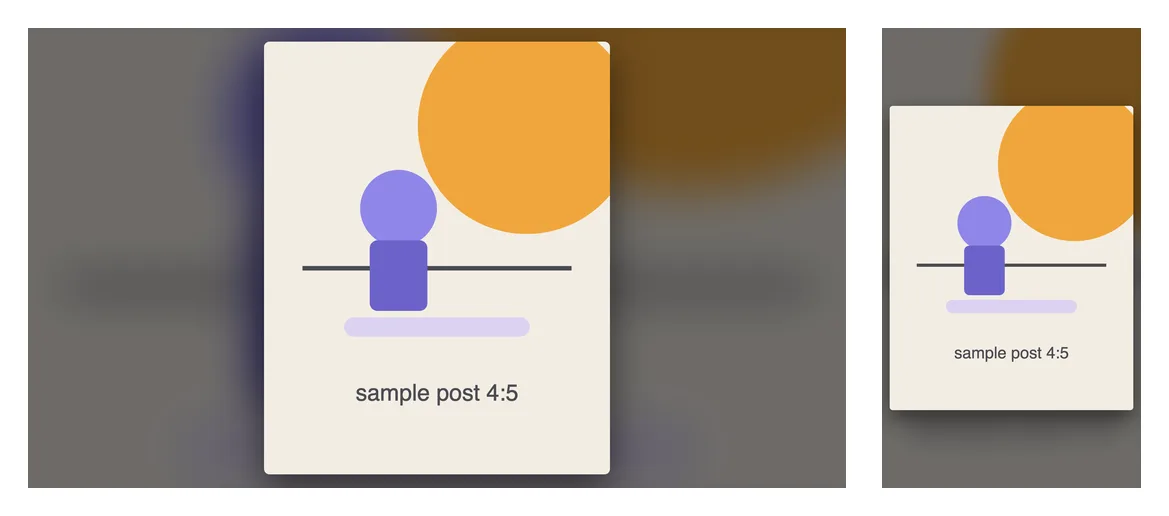 Instagram Fit with Blurred Background theme
