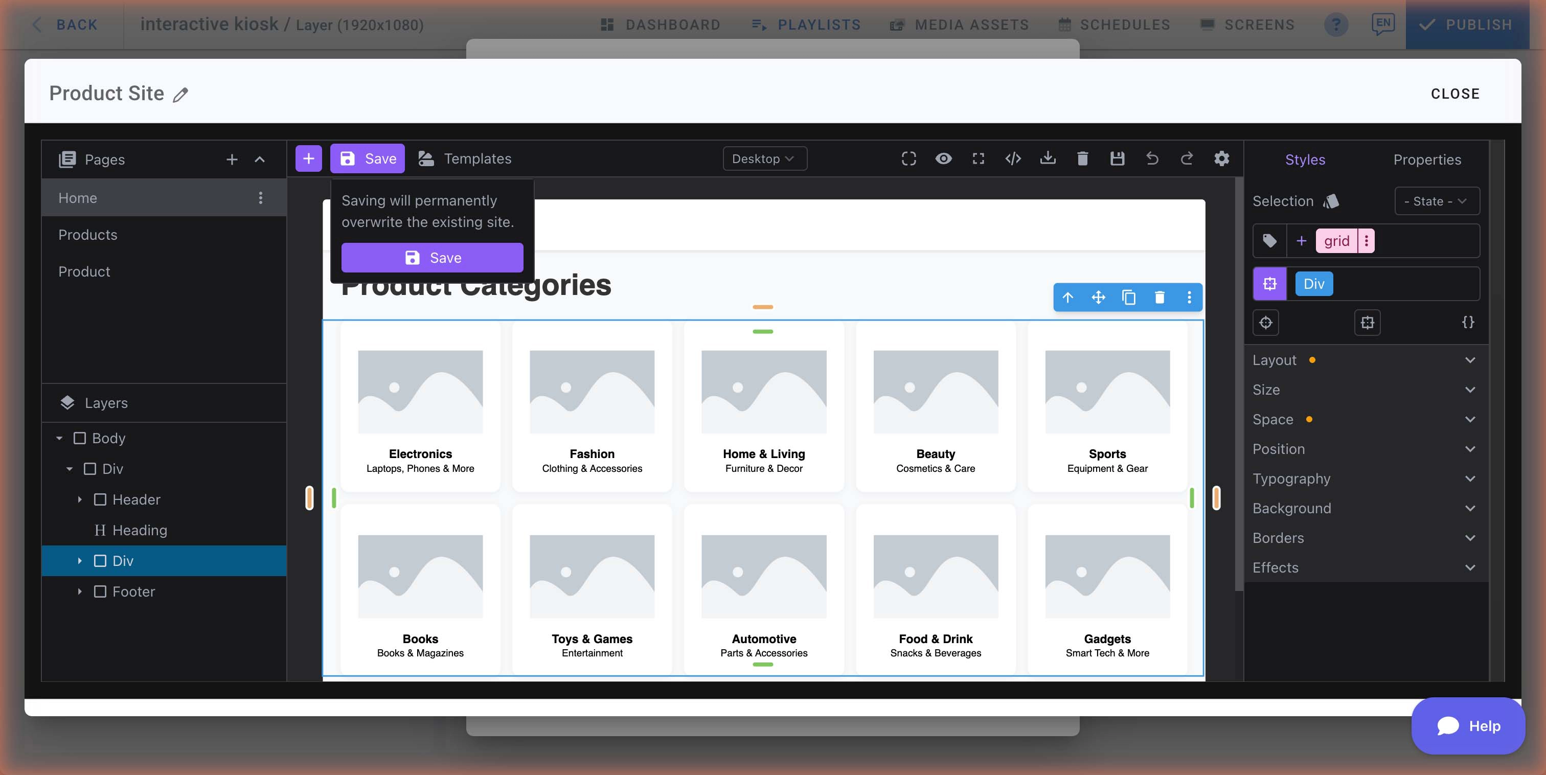 Site Editor