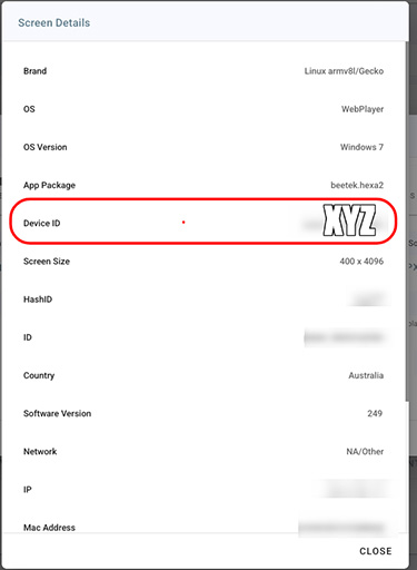 Nova Star Device ID