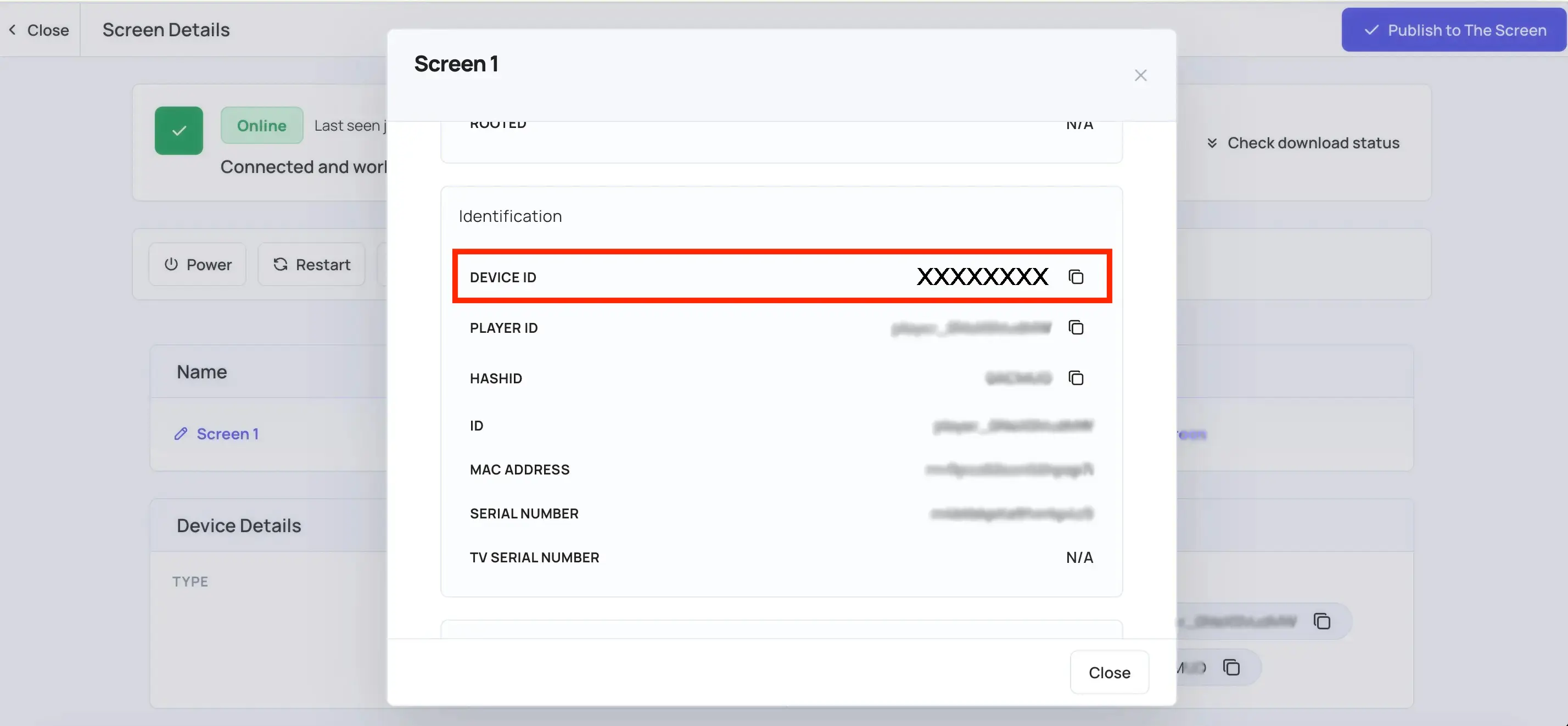 Nova Star Device ID