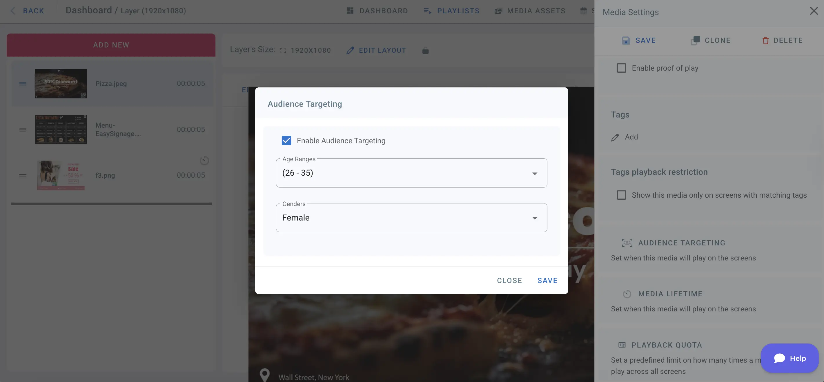 Audience Targeting Settings