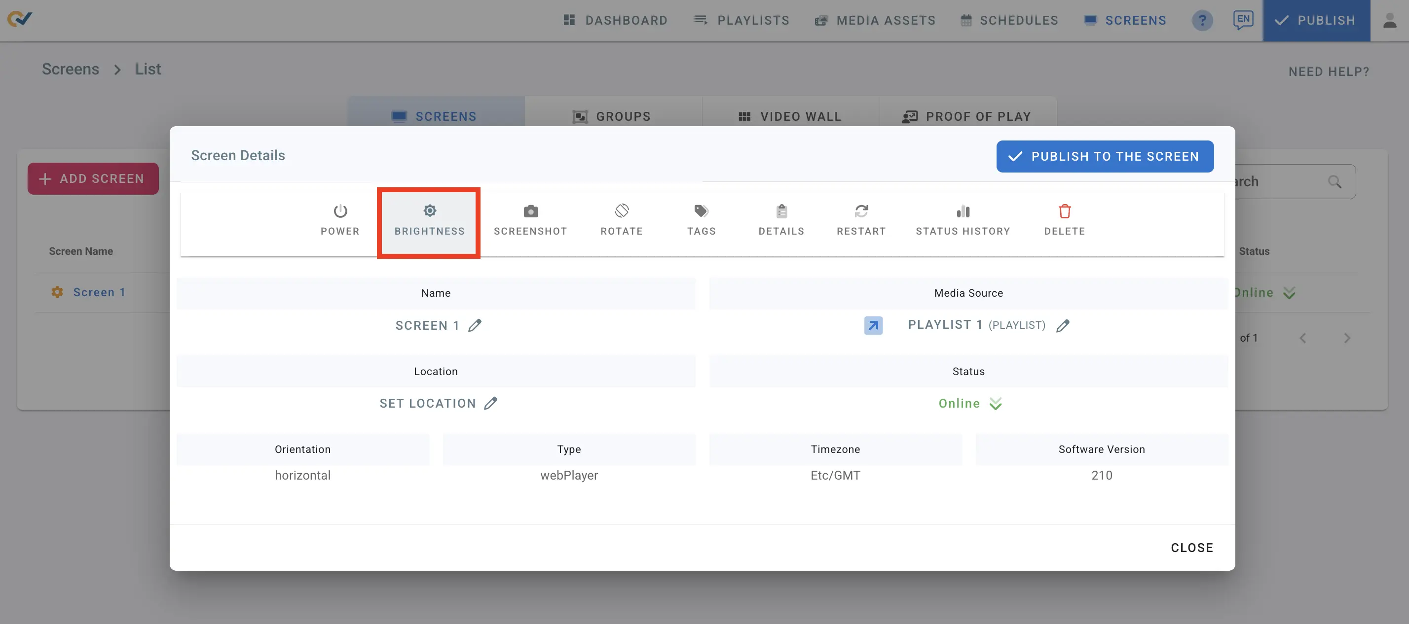 Brightness Management