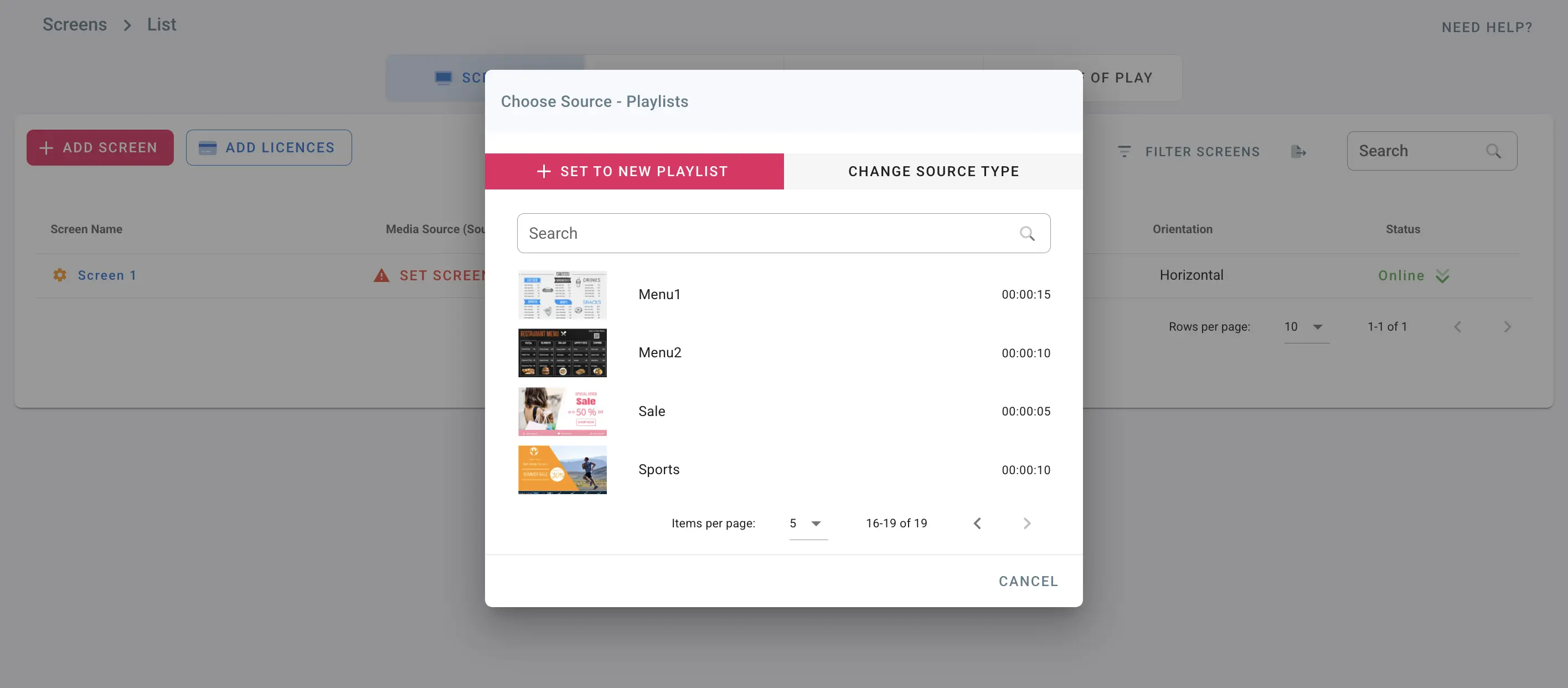 Set Media Source