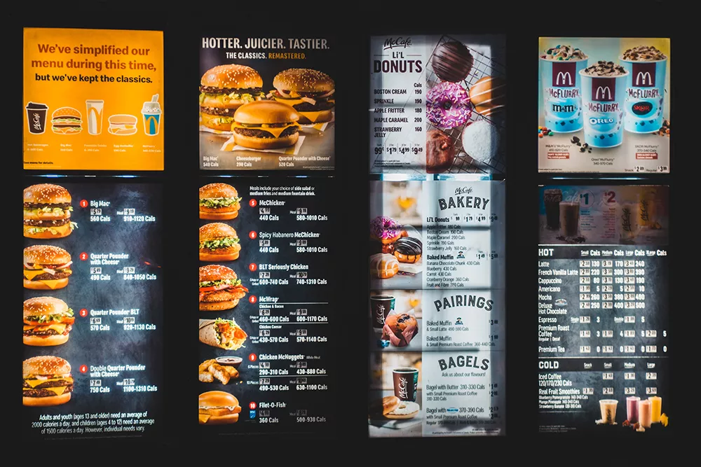 Best way to use a drive thru digital menu board