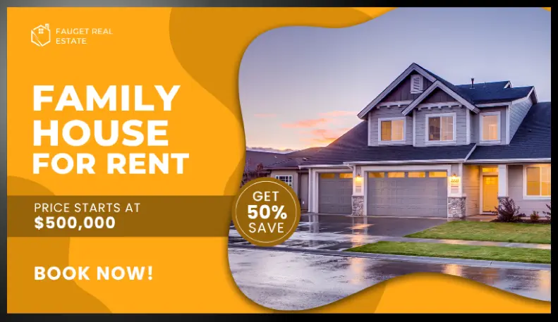 Real estate digital signage template