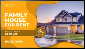 Real estate digital signage template