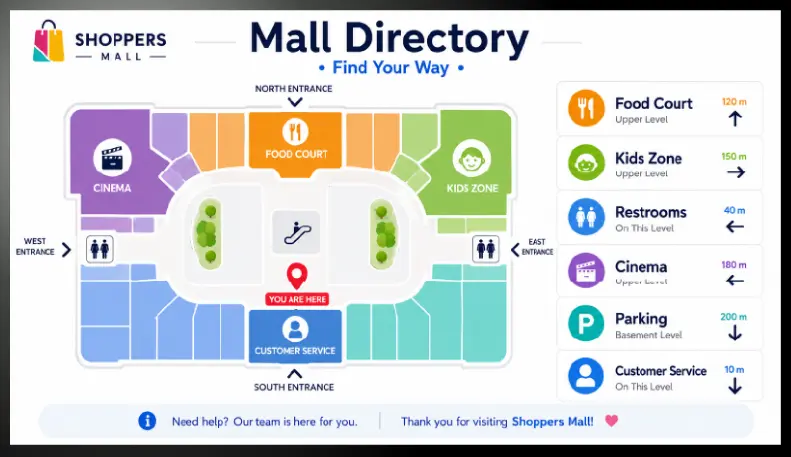Digital Signage Wayfinding template