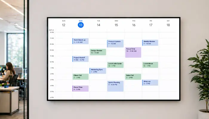 Digital Calendar Display