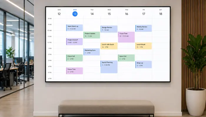 Digital Calendar Display