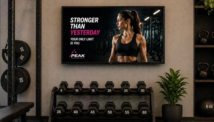 Gym & Fitness Digital Signage