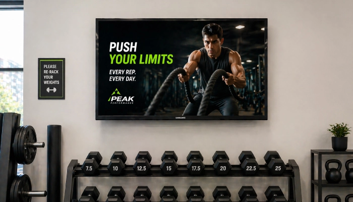 Gym & Fitness Digital Signage