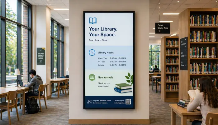 Library Digital Signage