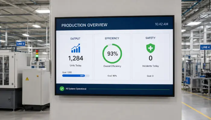 Manufacturing Digital Signage