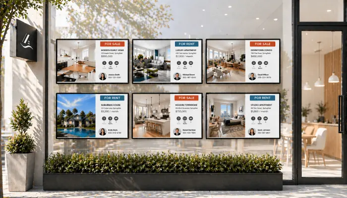 Real Estate Window Displays