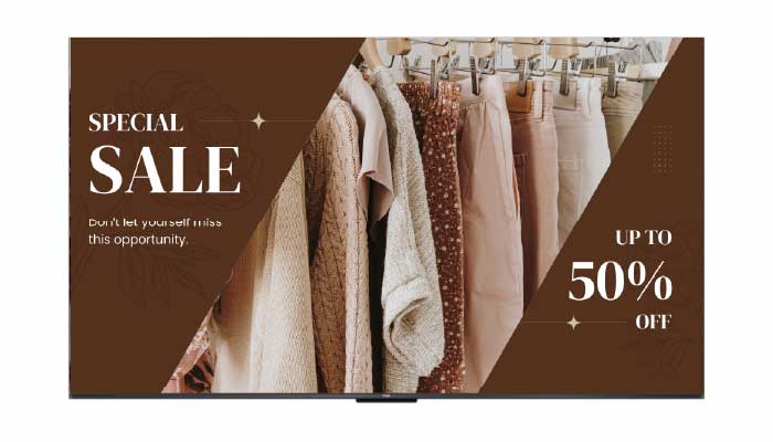 TCL Digital Signage Screen