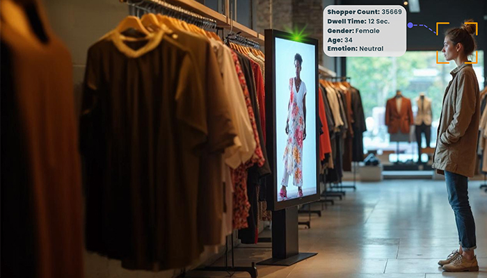 AI digital signage for retail