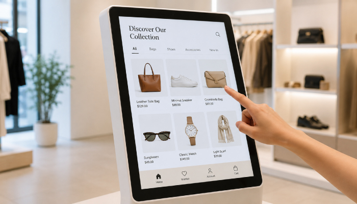 digital signage interactive touchscreen