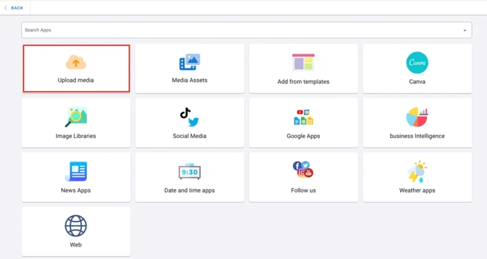 upload media